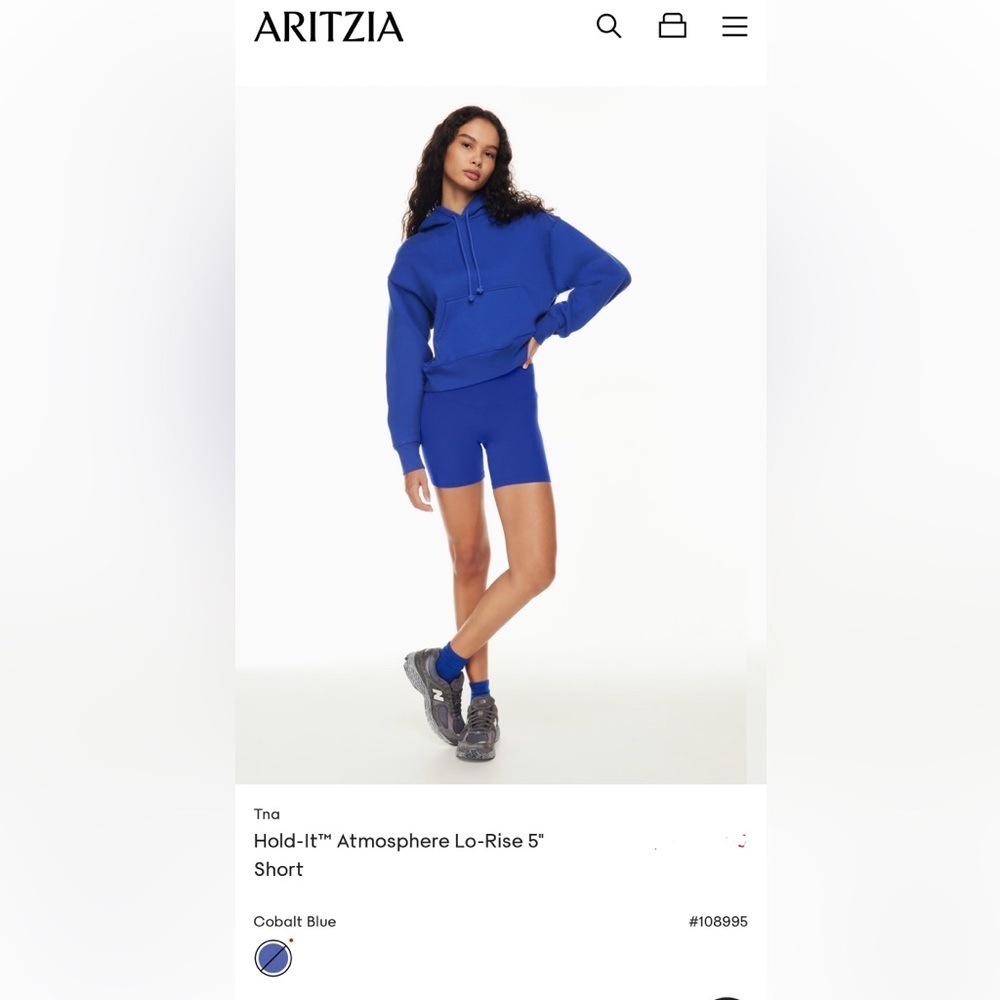 TNA cheeky high rise shorts size S cobalt blue - Picture 11 of 11